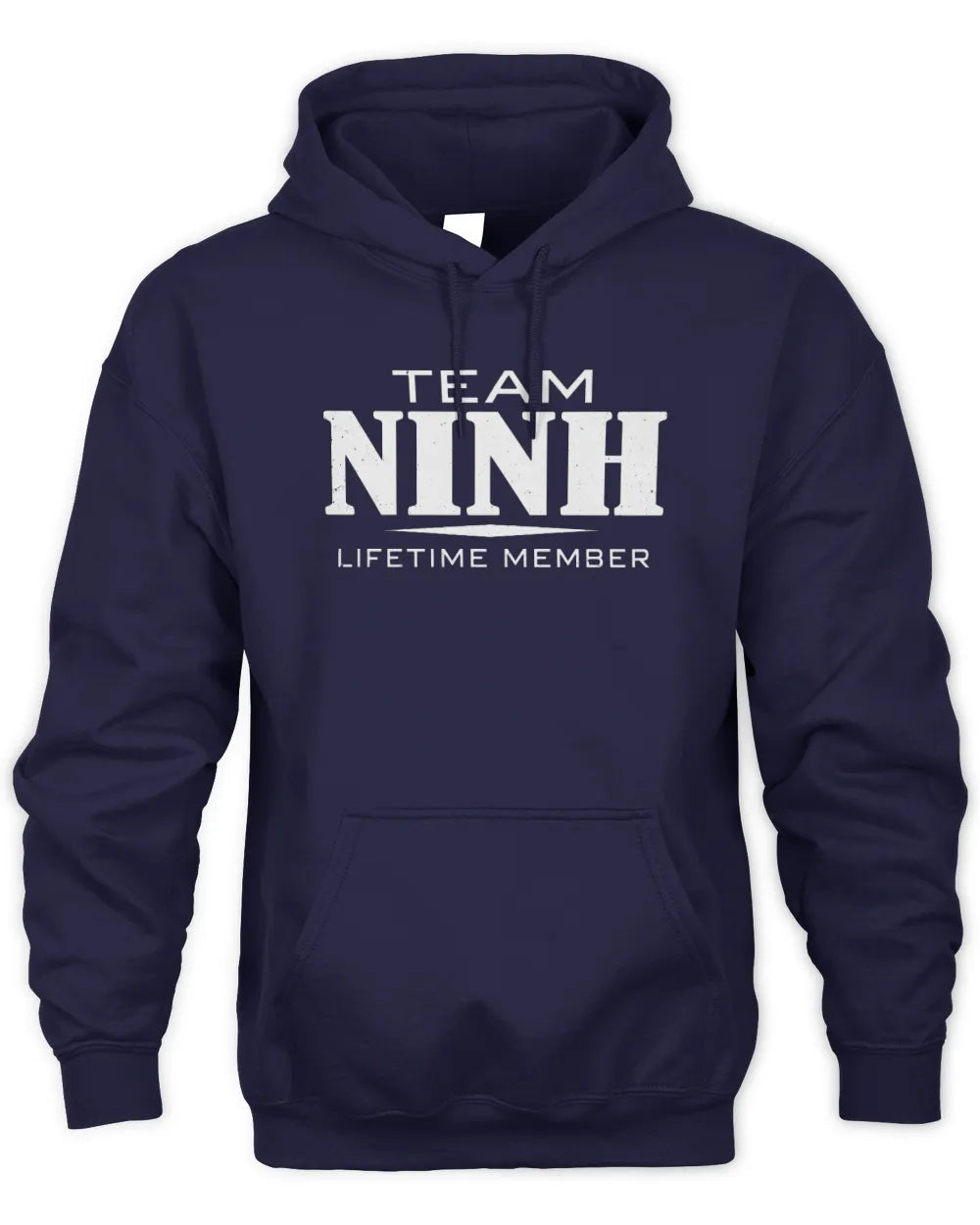 NINH BL62-K4-128 - Personalized “Team NAME Lifetime Member” - Unisex Hoodie - Navy