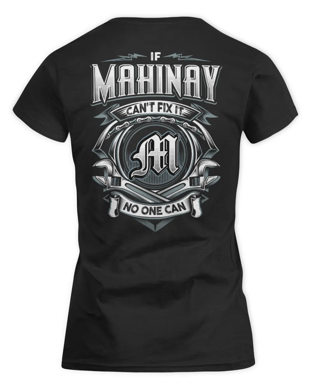 MAHINAY AP81-K4-626 - Personalized Ahmed Quote Apparel “If Ahmed Can't Fix It, No One Can” - Women's Standard T-Shirt - Black