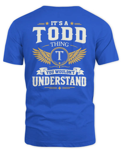 TODD KT06-M008 It’s a [NAME] Thing – You Wouldn’t Understand | Personalized Vintage T-Shirt - Unisex Standard T-Shirt - Royal