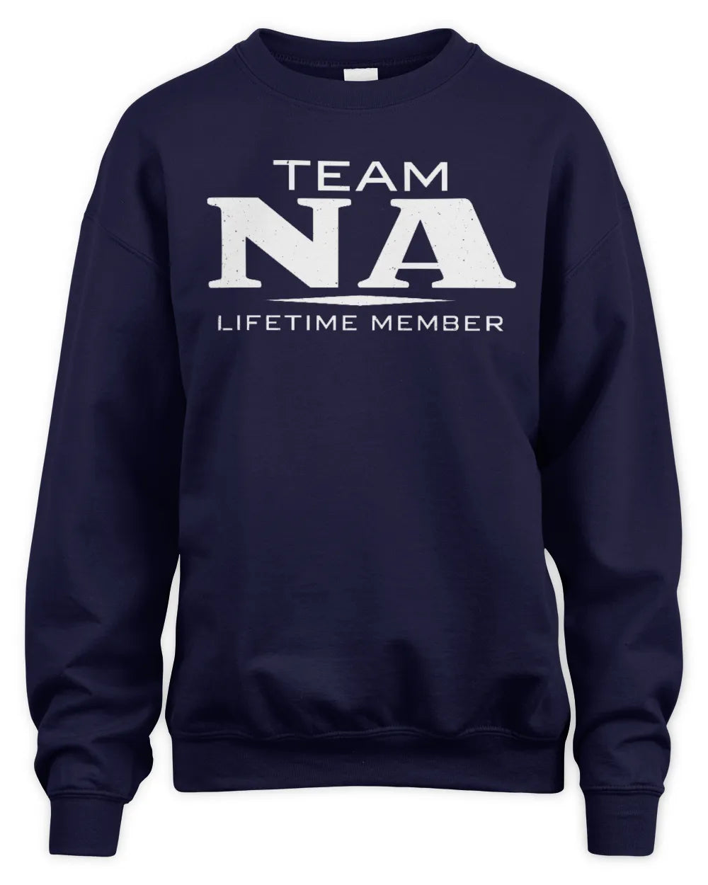 NA BL62-K4-128 - Personalized “Team NAME Lifetime Member” - Unisex Sweatshirt - Navy