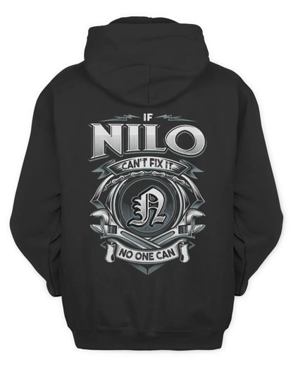 NILO AP81-K4-626 - Personalized Ahmed Quote Apparel “If Ahmed Can't Fix It, No One Can” - Unisex Hoodie - Black
