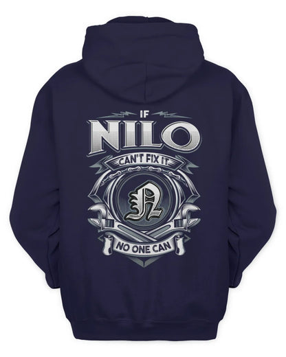 NILO AP81-K4-626 - Personalized Ahmed Quote Apparel “If Ahmed Can't Fix It, No One Can” - Unisex Hoodie - Navy