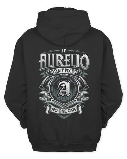 AURELIO AP81-K4-626 - Personalized Ahmed Quote Apparel “If Ahmed Can't Fix It, No One Can” - Unisex Hoodie - Black