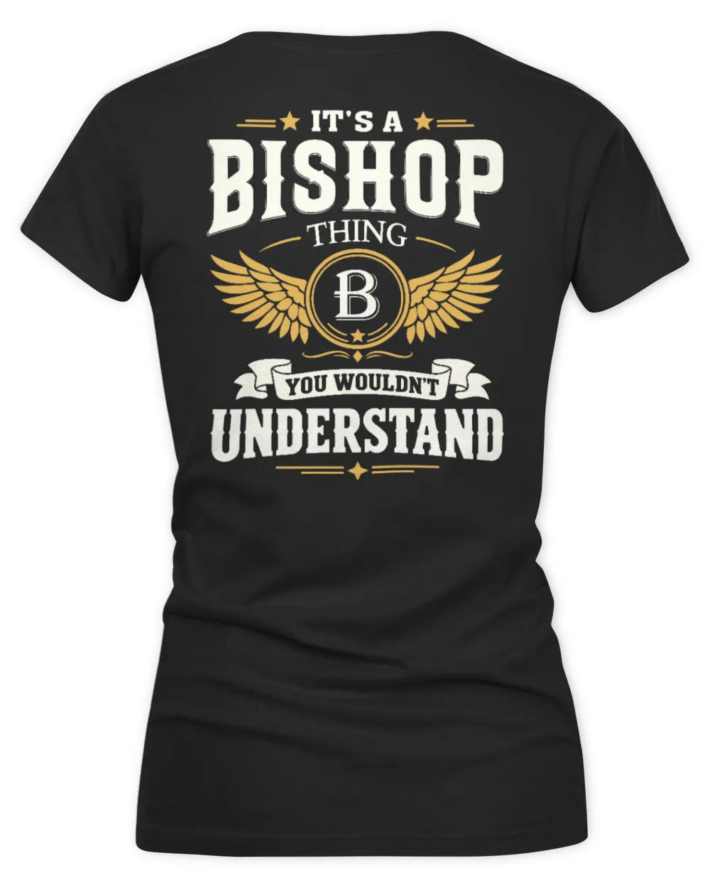 BISHOP KT06-M008 It’s a [NAME] Thing – You Wouldn’t Understand | Personalized Vintage T-Shirt - Women's V-Neck T-Shirt - Black
