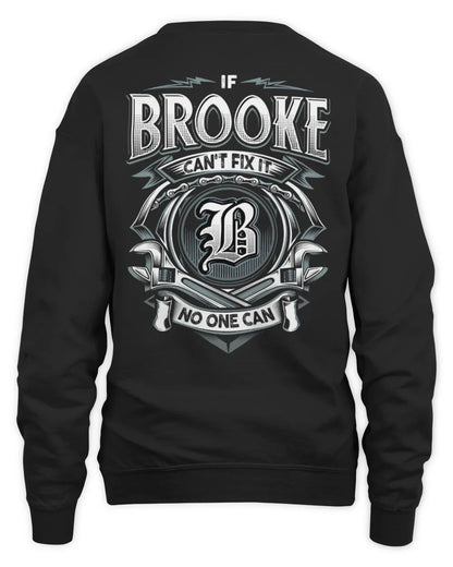 BROOKE AP81-K4-626 - Personalized Ahmed Quote Apparel “If Ahmed Can't Fix It, No One Can” - Unisex Sweatshirt - Black