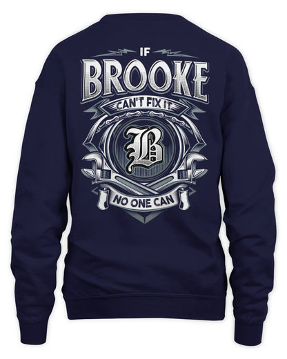 BROOKE AP81-K4-626 - Personalized Ahmed Quote Apparel “If Ahmed Can't Fix It, No One Can” - Unisex Sweatshirt - Navy