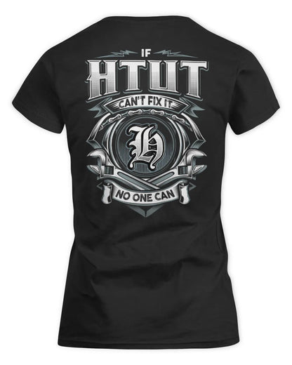 HTUT AP81-K4-626 - Personalized Ahmed Quote Apparel “If Ahmed Can't Fix It, No One Can” - Women's Standard T-Shirt - Black