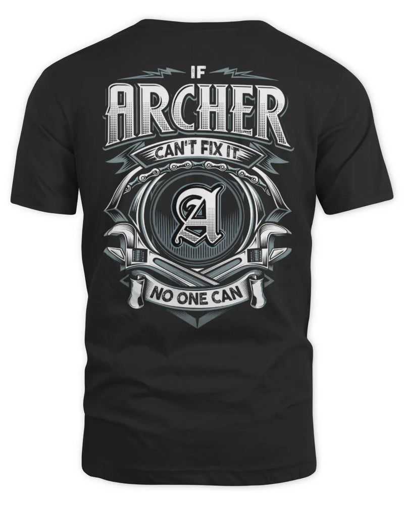 ARCHER AP81-K4-626 - Personalized Ahmed Quote Apparel “If Ahmed Can't Fix It, No One Can” - Unisex Standard T-Shirt - Black