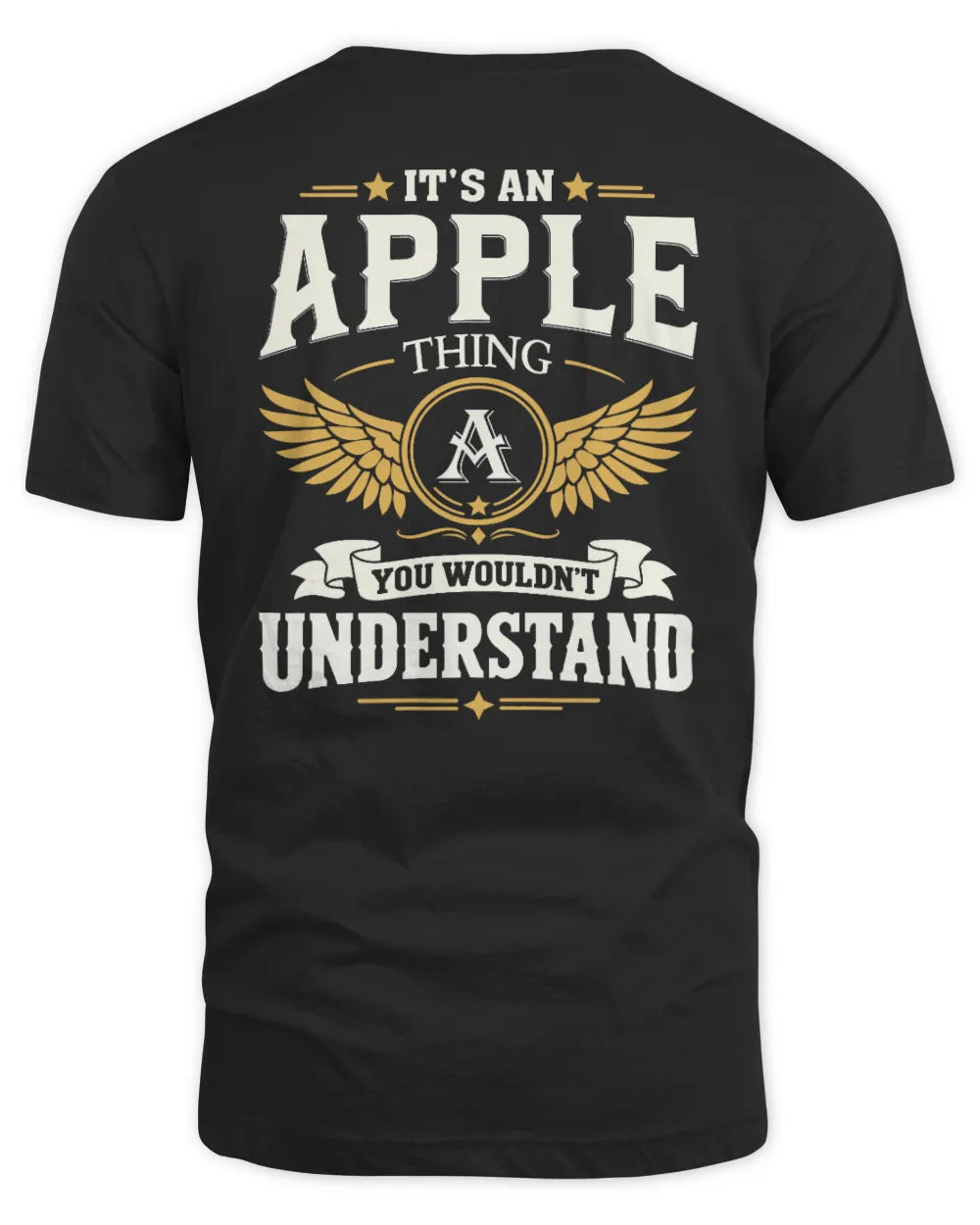 APPLE KT06-M008 It’s a [NAME] Thing – You Wouldn’t Understand | Personalized Vintage T-Shirt - Unisex Standard T-Shirt - Black
