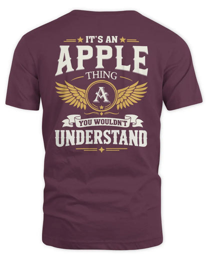 APPLE KT06-M008 It’s a [NAME] Thing – You Wouldn’t Understand | Personalized Vintage T-Shirt - Unisex Standard T-Shirt - Maroon