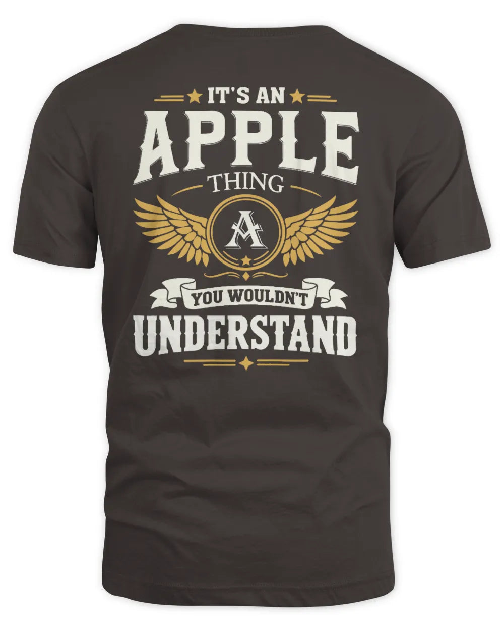 APPLE KT06-M008 It’s a [NAME] Thing – You Wouldn’t Understand | Personalized Vintage T-Shirt - Unisex Standard T-Shirt - Dark Chocolate