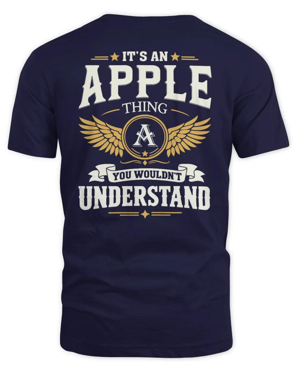 APPLE KT06-M008 It’s a [NAME] Thing – You Wouldn’t Understand | Personalized Vintage T-Shirt - Unisex Standard T-Shirt - Navy