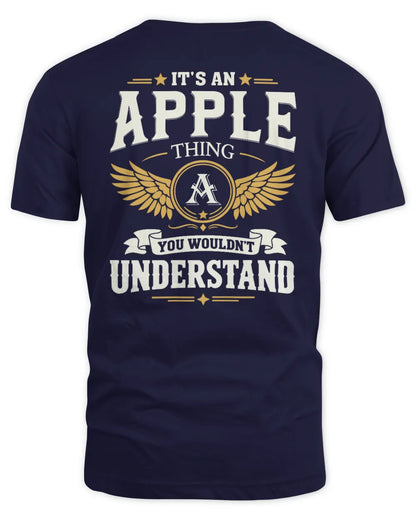 APPLE KT06-M008 It’s a [NAME] Thing – You Wouldn’t Understand | Personalized Vintage T-Shirt - Unisex Standard T-Shirt - Navy