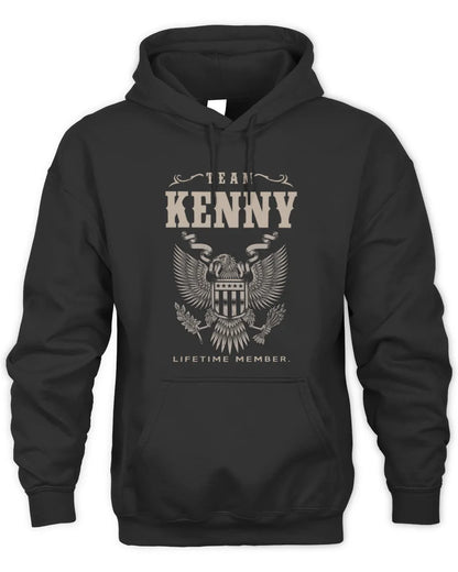 KENNY TP06-K82 – Personalized Classic Style Apparel “Team NAME Lifetime Member” - Unisex Hoodie - Black