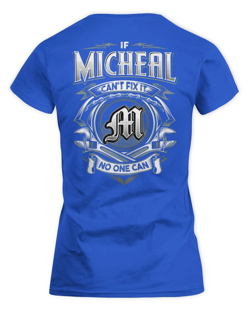 MICHEAL AP81-K4-626 - Personalized Ahmed Quote Apparel “If Ahmed Can't Fix It, No One Can” - Women's Standard T-Shirt - Royal