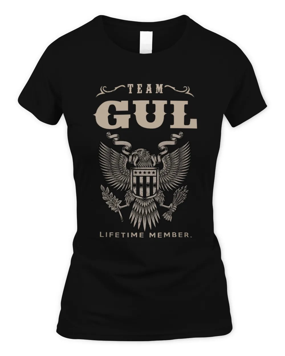 GUL TP06-K82 – Personalized Classic Style Apparel “Team NAME Lifetime Member” - Women's Standard T-Shirt - Black