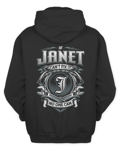 JANET AP81-K4-626 - Personalized Ahmed Quote Apparel “If Ahmed Can't Fix It, No One Can” - Unisex Hoodie - Black