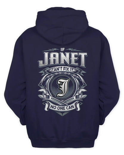 JANET AP81-K4-626 - Personalized Ahmed Quote Apparel “If Ahmed Can't Fix It, No One Can” - Unisex Hoodie - Navy