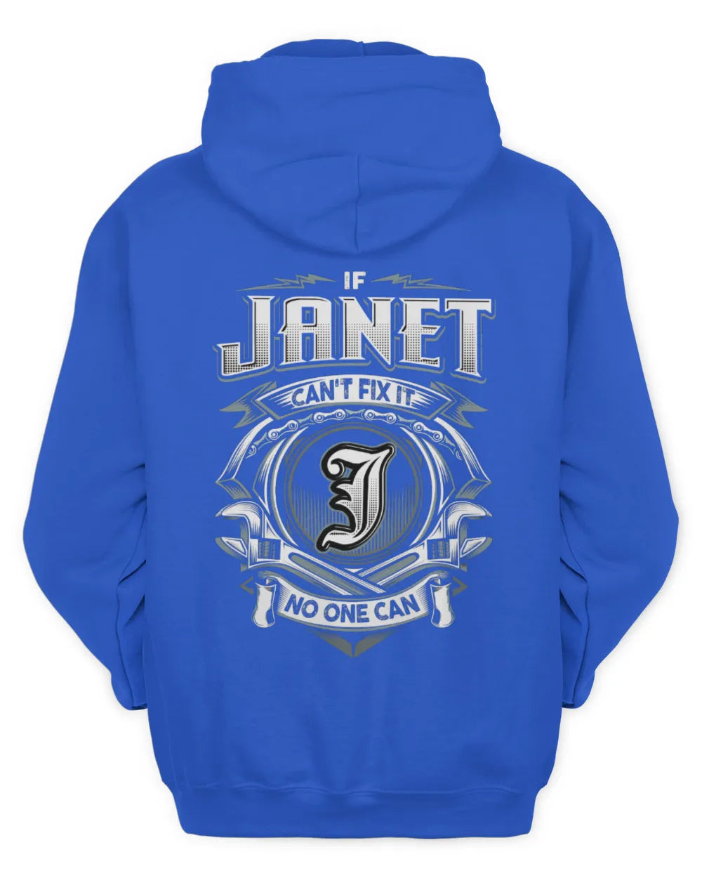 JANET AP81-K4-626 - Personalized Ahmed Quote Apparel “If Ahmed Can't Fix It, No One Can” - Unisex Hoodie - Royal