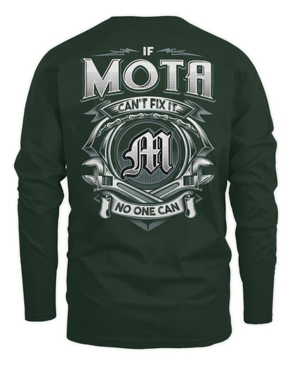 MOTA AP81-K4-626 - Personalized Ahmed Quote Apparel “If Ahmed Can't Fix It, No One Can” - Men's Long Sleeved T-Shirt - Forest Green