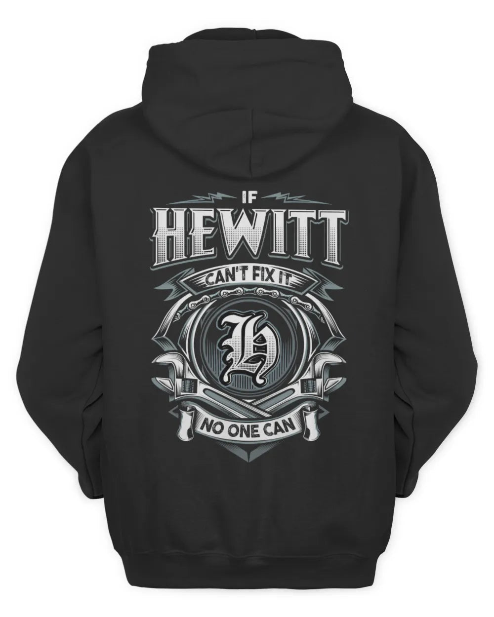 HEWITT AP81-K4-626 - Personalized Ahmed Quote Apparel “If Ahmed Can't Fix It, No One Can” - Unisex Hoodie - Black