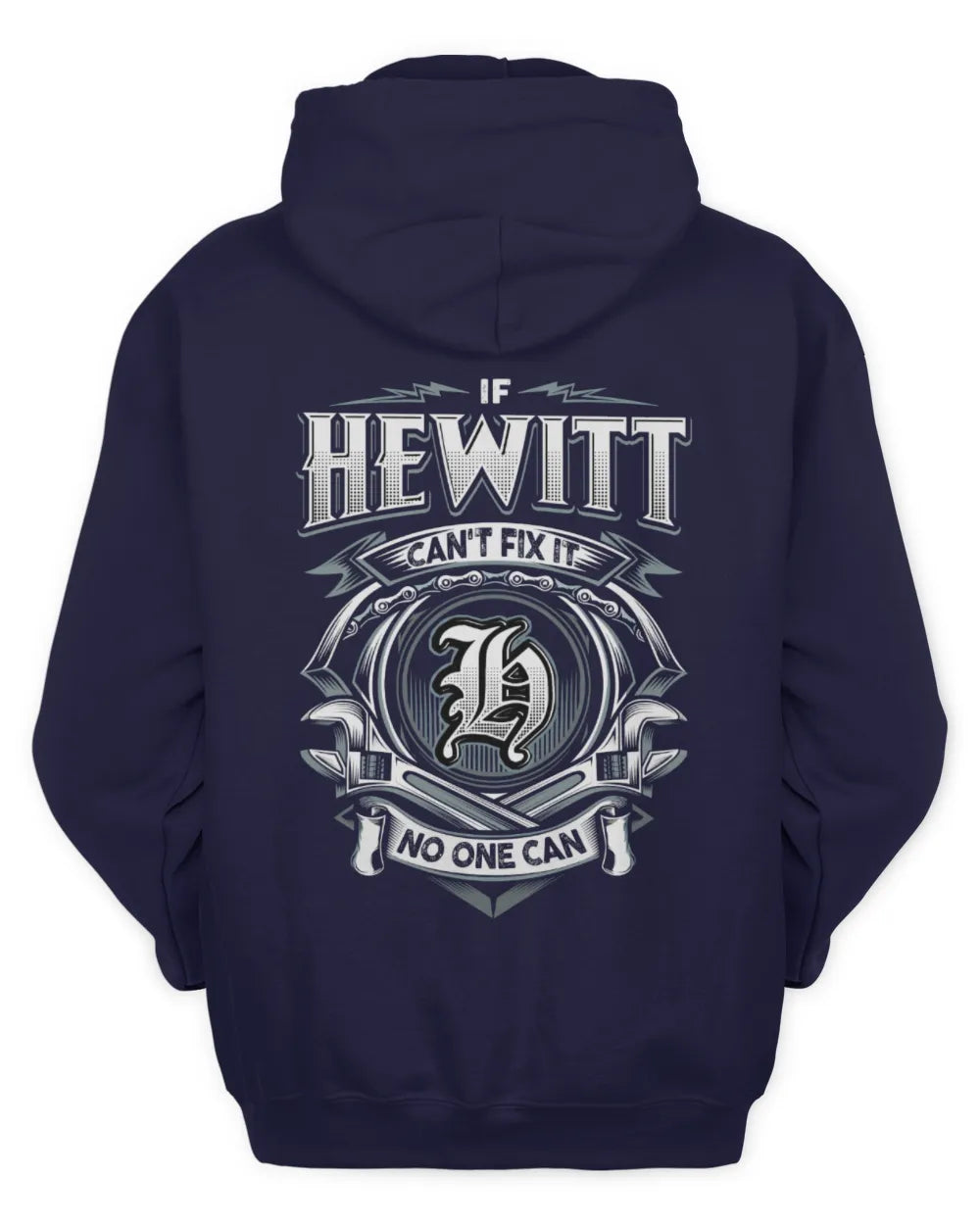 HEWITT AP81-K4-626 - Personalized Ahmed Quote Apparel “If Ahmed Can't Fix It, No One Can” - Unisex Hoodie - Navy