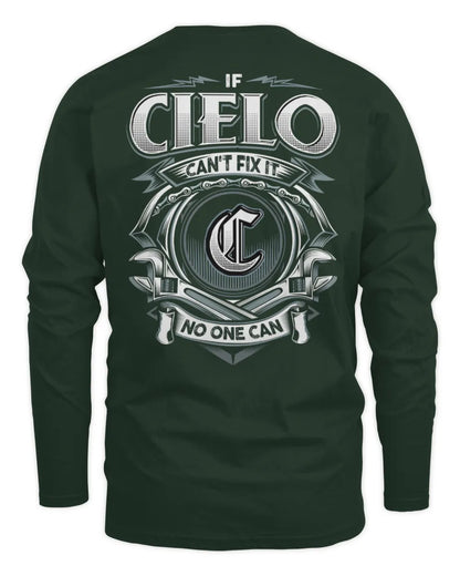 CIELO AP81-K4-626 - Personalized Ahmed Quote Apparel “If Ahmed Can't Fix It, No One Can” - Men's Long Sleeved T-Shirt - Forest Green