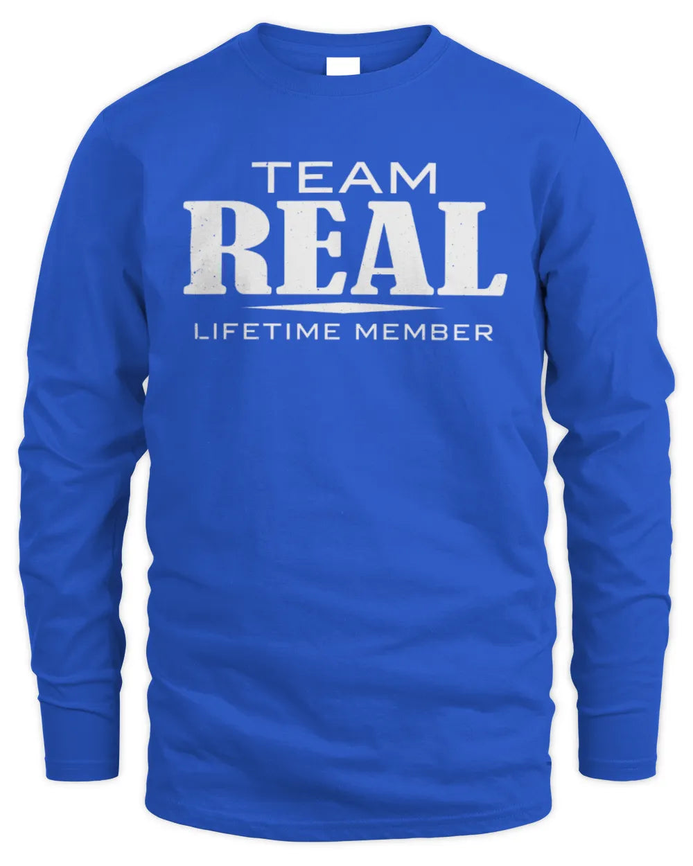 REAL BL62-K4-128 - Personalized “Team NAME Lifetime Member” - Men's Long Sleeved T-Shirt - Royal