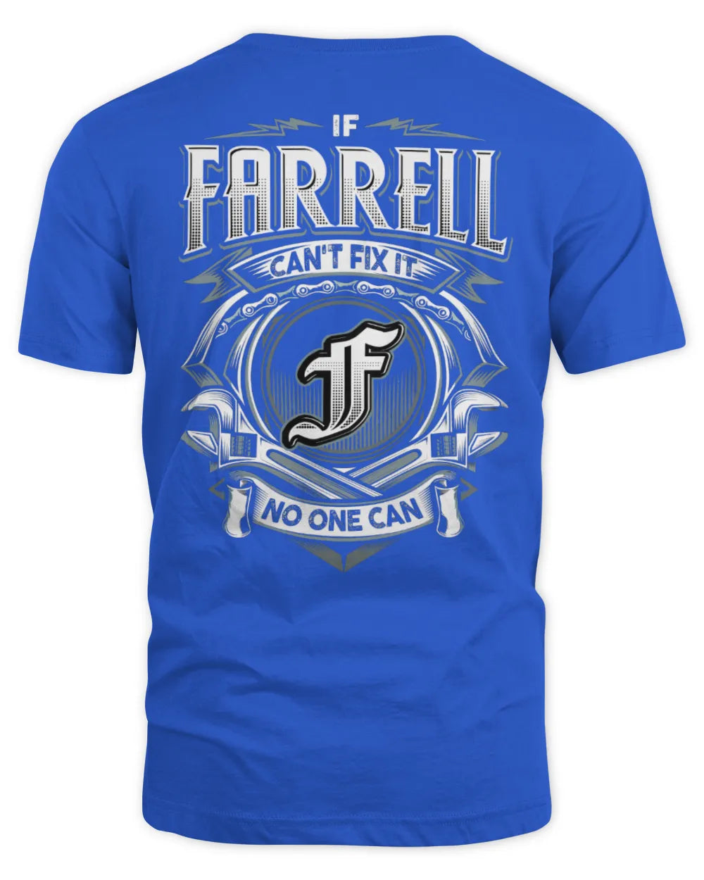 FARRELL AP81-K4-626 - Personalized Ahmed Quote Apparel “If Ahmed Can't Fix It, No One Can” - Unisex Standard T-Shirt - Royal