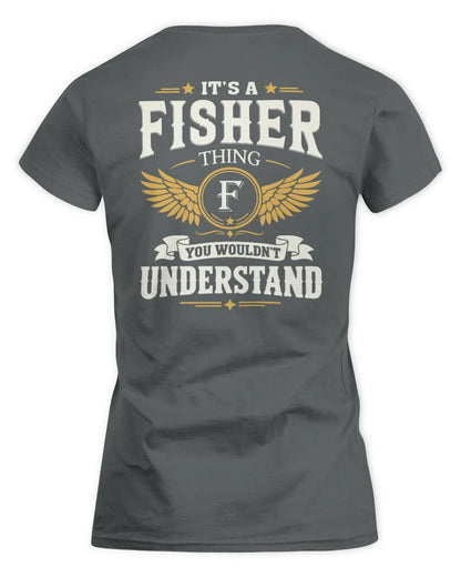 FISHER KT06-M008 It’s a [NAME] Thing – You Wouldn’t Understand | Personalized Vintage T-Shirt - Women's Standard T-Shirt - Charcoal