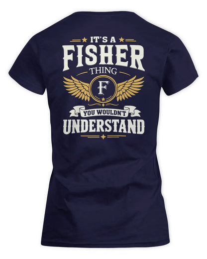 FISHER KT06-M008 It’s a [NAME] Thing – You Wouldn’t Understand | Personalized Vintage T-Shirt - Women's Standard T-Shirt - Navy