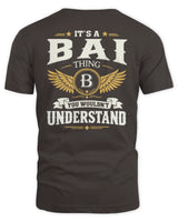 BAI KT06-M008 It’s a [NAME] Thing – You Wouldn’t Understand | Personalized Vintage T-Shirt - Unisex Standard T-Shirt - Dark Chocolate