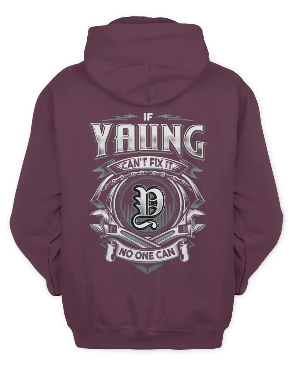 YAUNG AP81-K4-626 - Personalized Ahmed Quote Apparel “If Ahmed Can't Fix It, No One Can” - Unisex Hoodie - Maroon