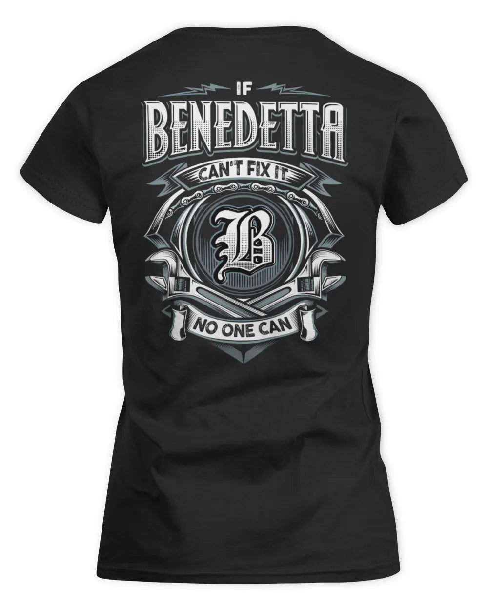 BENEDETTA AP81-K4-626 - Personalized Ahmed Quote Apparel “If Ahmed Can't Fix It, No One Can” - Women's Standard T-Shirt - Black