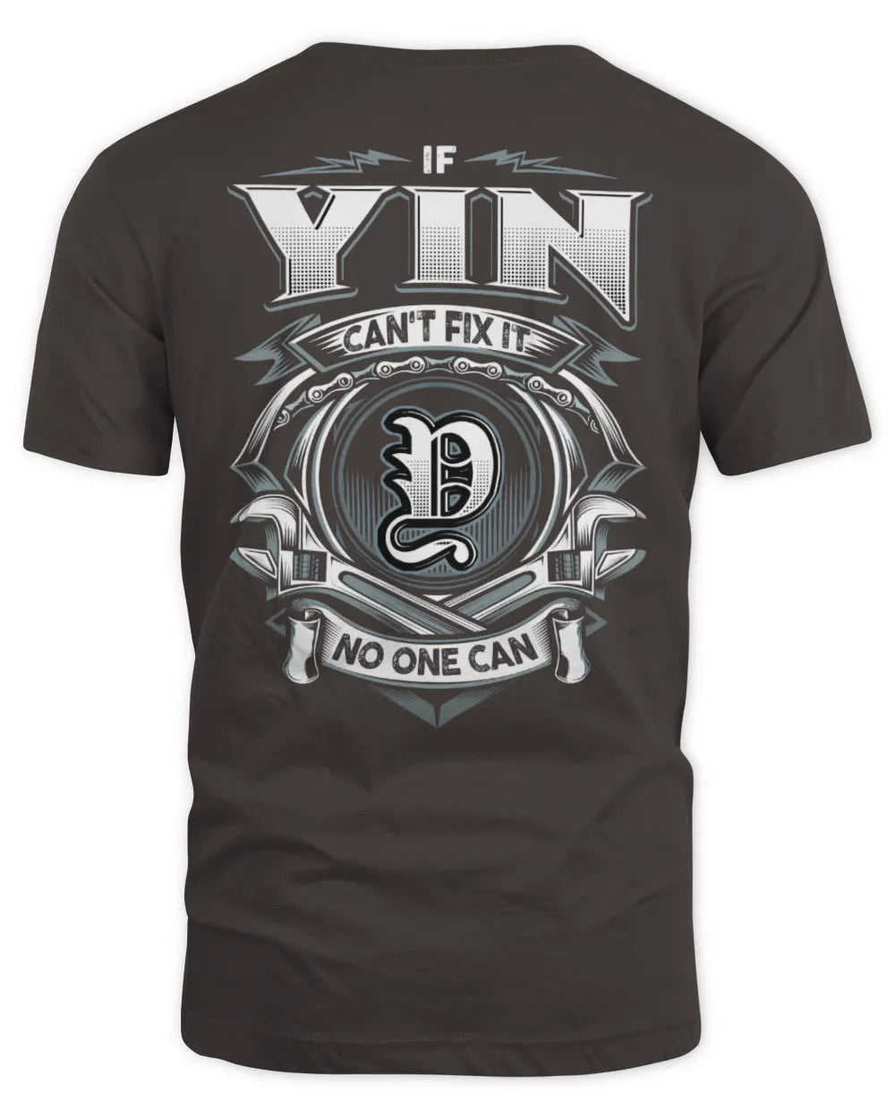 YIN AP81-K4-626 - Personalized Ahmed Quote Apparel “If Ahmed Can't Fix It, No One Can” - Unisex Standard T-Shirt - Dark Chocolate