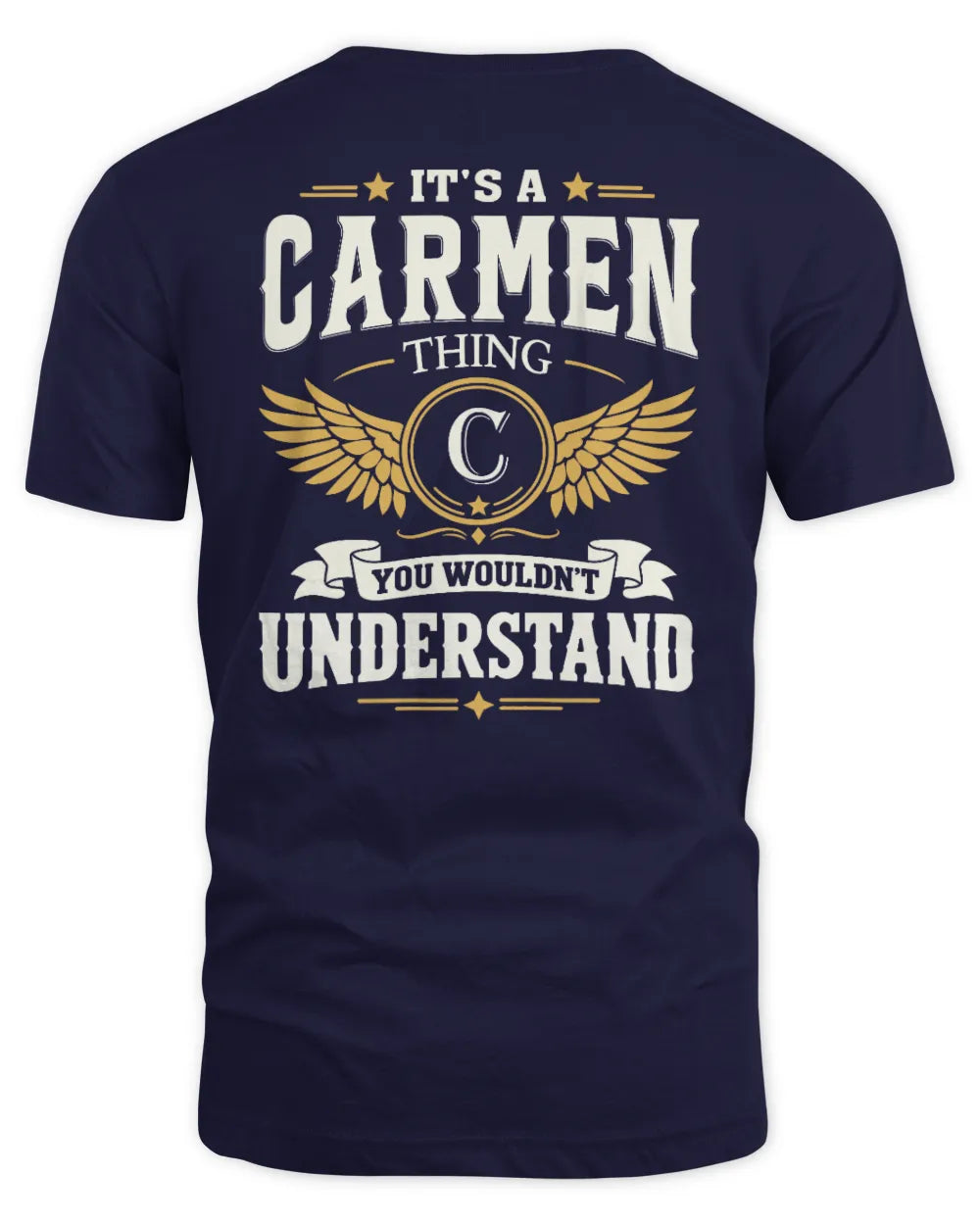 CARMEN KT06-M008 It’s a [NAME] Thing – You Wouldn’t Understand | Personalized Vintage T-Shirt - Unisex Standard T-Shirt - Navy