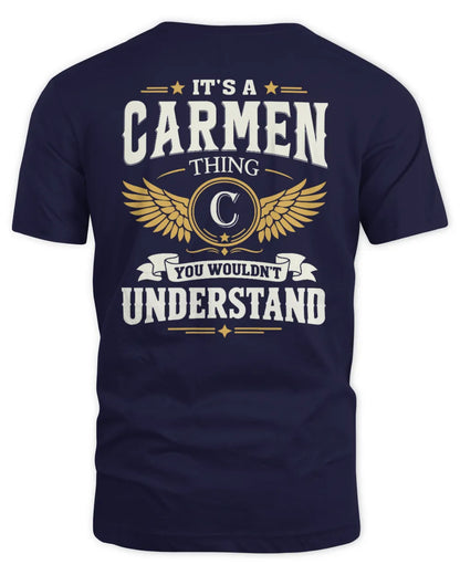 CARMEN KT06-M008 It’s a [NAME] Thing – You Wouldn’t Understand | Personalized Vintage T-Shirt - Unisex Standard T-Shirt - Navy