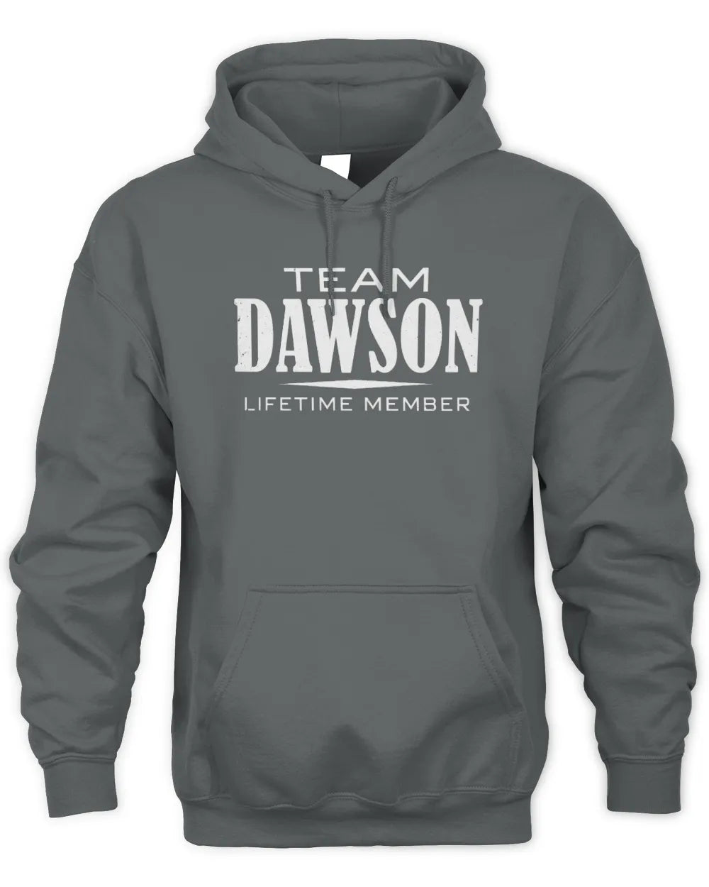 DAWSON BL62-K4-128 - Personalized “Team NAME Lifetime Member” - Unisex Hoodie - Charcoal