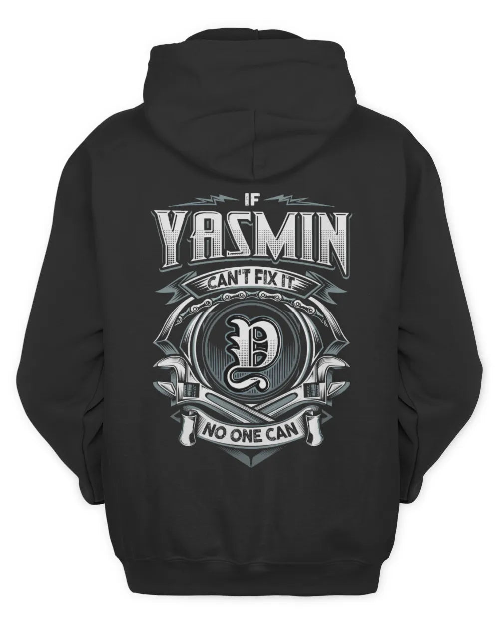 YASMIN AP81-K4-626 - Personalized Ahmed Quote Apparel “If Ahmed Can't Fix It, No One Can” - Unisex Hoodie - Black