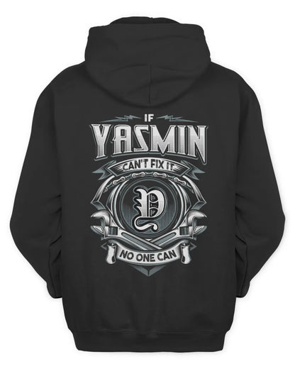 YASMIN AP81-K4-626 - Personalized Ahmed Quote Apparel “If Ahmed Can't Fix It, No One Can” - Unisex Hoodie - Black