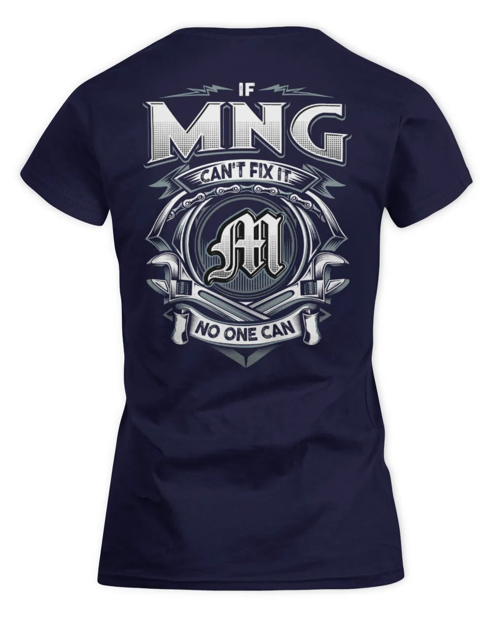MNG AP81-K4-626 - Personalized Ahmed Quote Apparel “If Ahmed Can't Fix It, No One Can” - Women's Standard T-Shirt - Navy