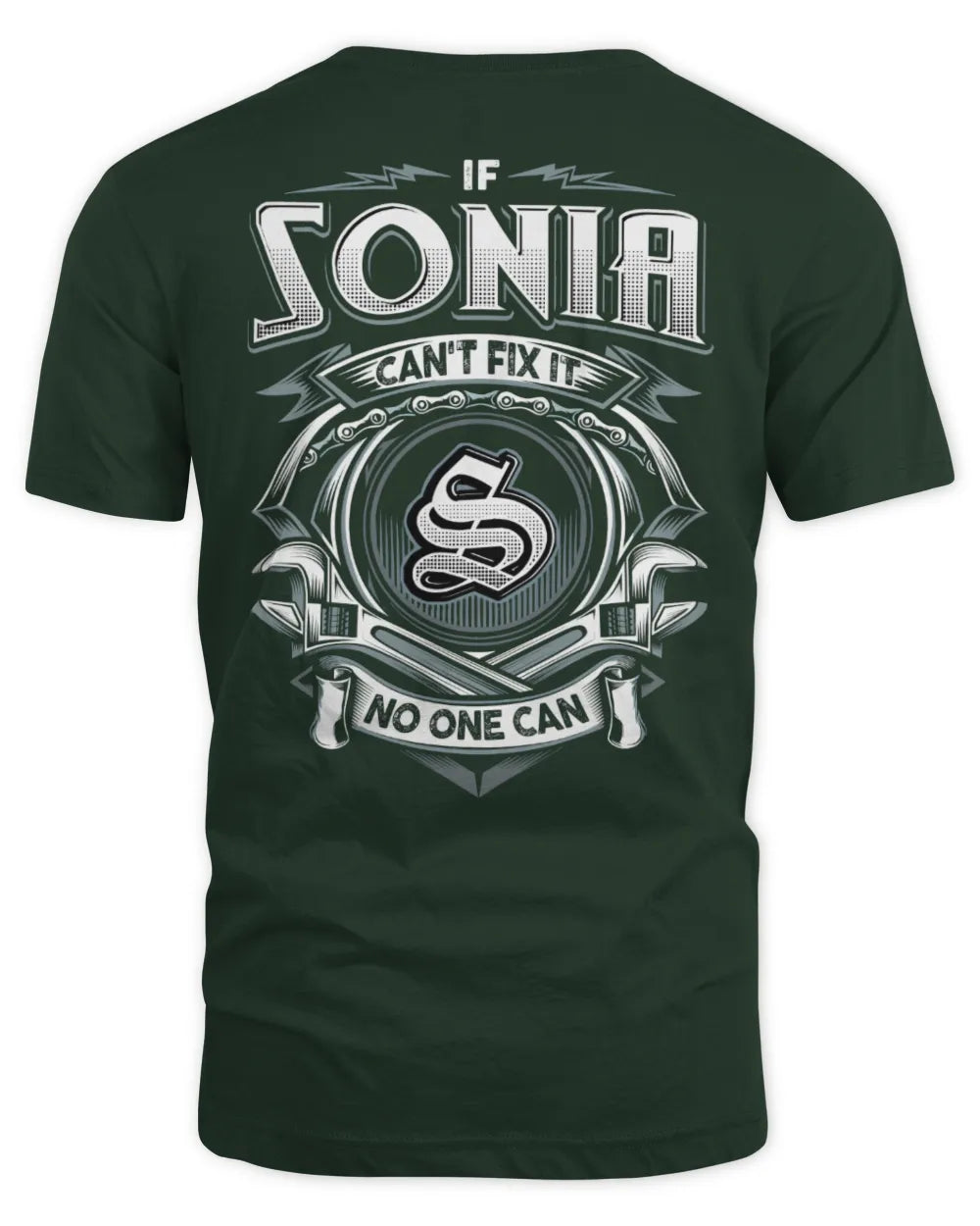 SONIA AP81-K4-626 - Personalized Ahmed Quote Apparel “If Ahmed Can't Fix It, No One Can” - Unisex Standard T-Shirt - Forest Green