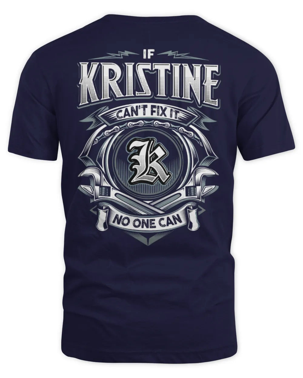 KRISTINE AP81-K4-626 - Personalized Ahmed Quote Apparel “If Ahmed Can't Fix It, No One Can” - Unisex Standard T-Shirt - Navy