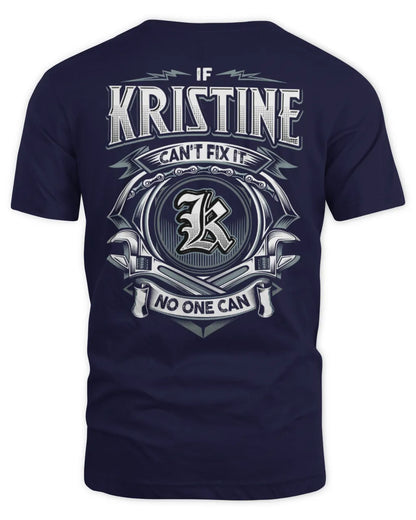 KRISTINE AP81-K4-626 - Personalized Ahmed Quote Apparel “If Ahmed Can't Fix It, No One Can” - Unisex Standard T-Shirt - Navy
