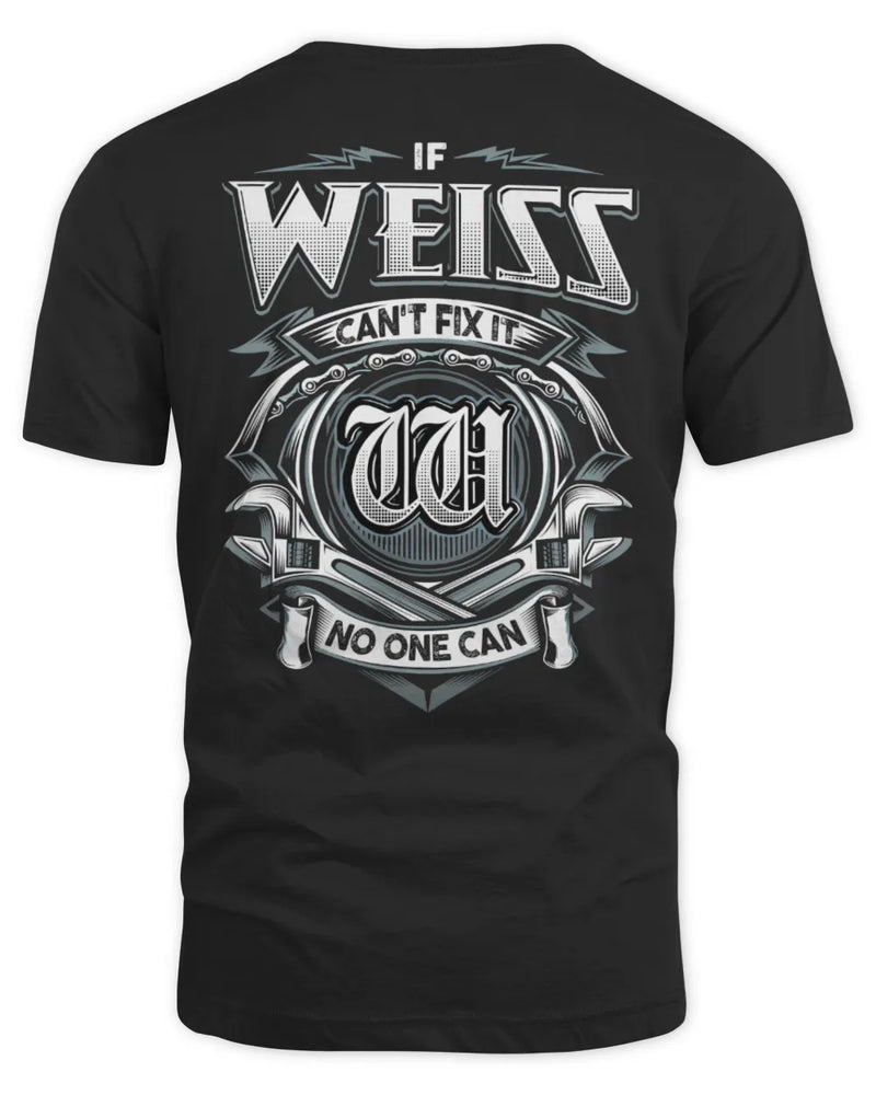WEISS AP81-K4-626 - Personalized Ahmed Quote Apparel “If Ahmed Can't Fix It, No One Can” - Unisex Standard T-Shirt - Black
