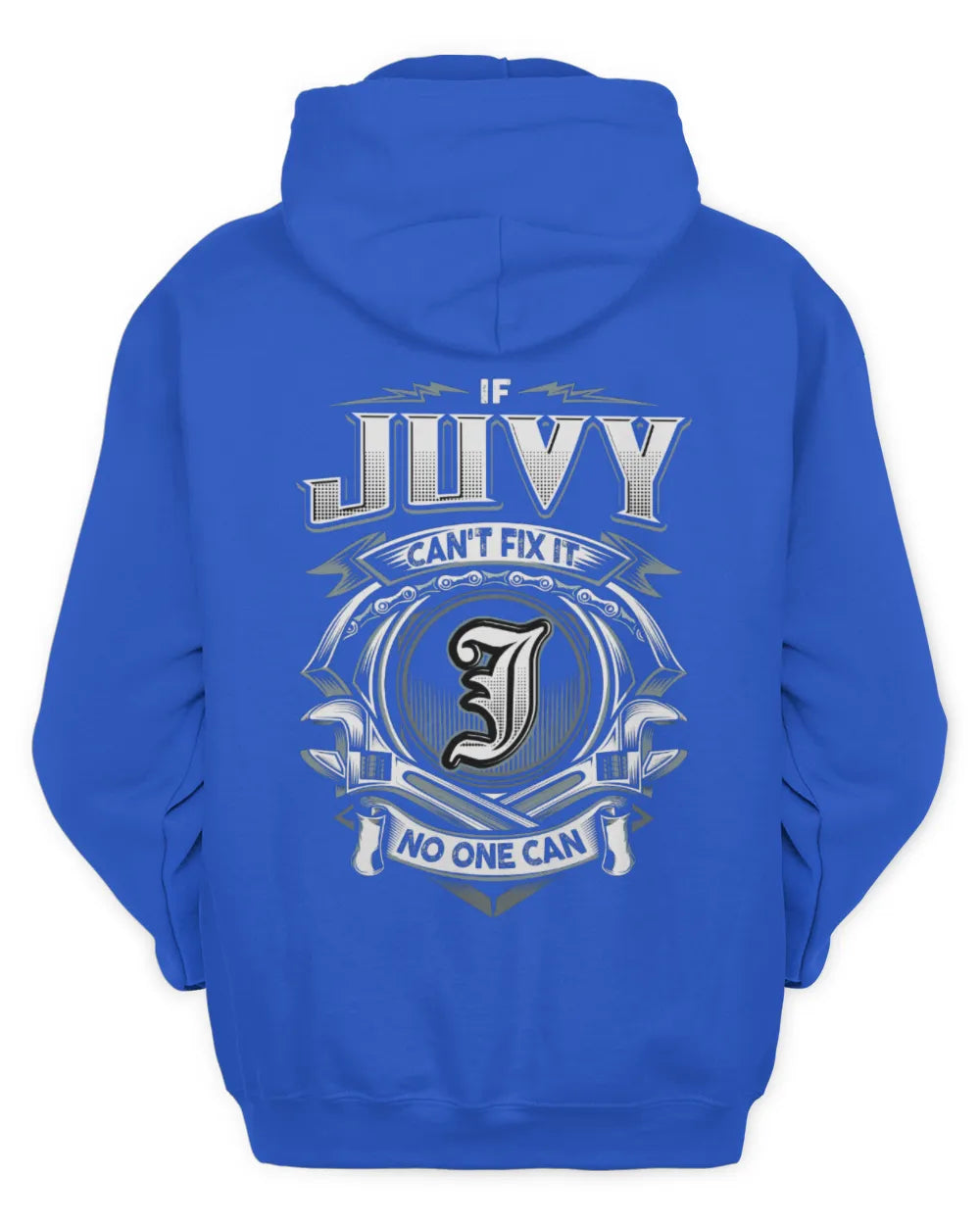 JUVY AP81-K4-626 - Personalized Ahmed Quote Apparel “If Ahmed Can't Fix It, No One Can” - Unisex Hoodie - Royal