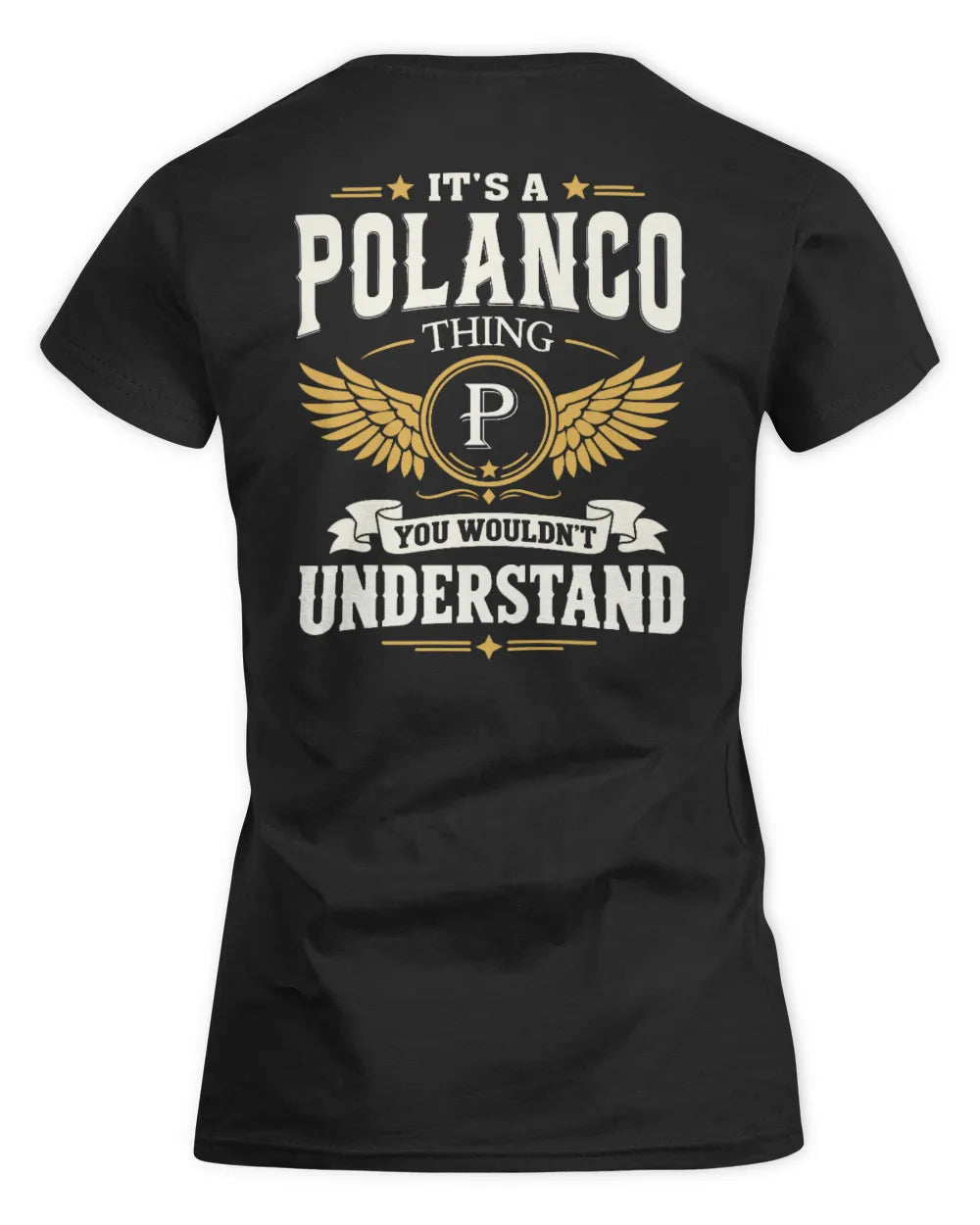POLANCO KT06-M008 It’s a [NAME] Thing – You Wouldn’t Understand | Personalized Vintage T-Shirt - Women's Standard T-Shirt - Black