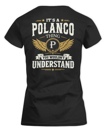 POLANCO KT06-M008 It’s a [NAME] Thing – You Wouldn’t Understand | Personalized Vintage T-Shirt - Women's Standard T-Shirt - Black
