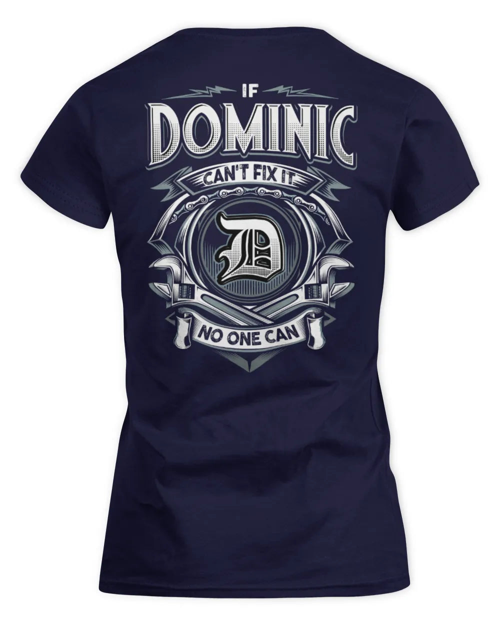 DOMINIC AP81-K4-626 - Personalized Ahmed Quote Apparel “If Ahmed Can't Fix It, No One Can” - Women's Standard T-Shirt - Navy