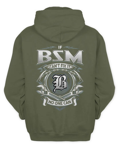 BSM AP81-K4-626 - Personalized Ahmed Quote Apparel “If Ahmed Can't Fix It, No One Can” - Unisex Hoodie - Military Green